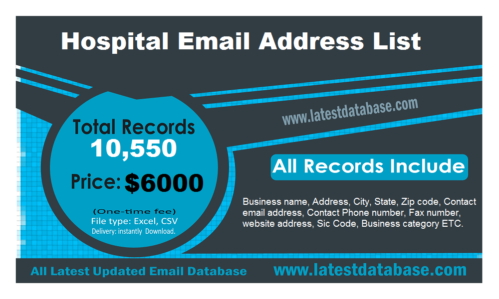 Λίστα διευθύνσεων ηλεκτρονικού ταχυδρομείου νοσοκομείου