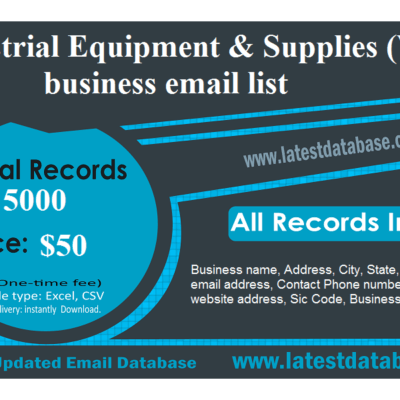 Industrial Equipment & Supplies (Whol) business email list