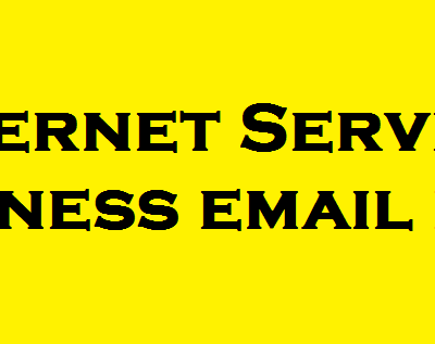 Internet Service business email list