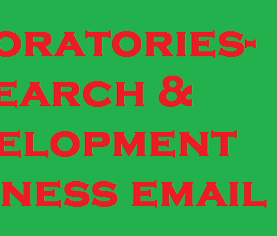 Laboratories-Research & Development business email list