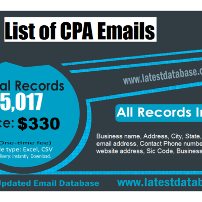 CPA电子邮件列表
