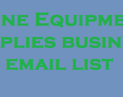 Marine Equipment & Supplies business email list