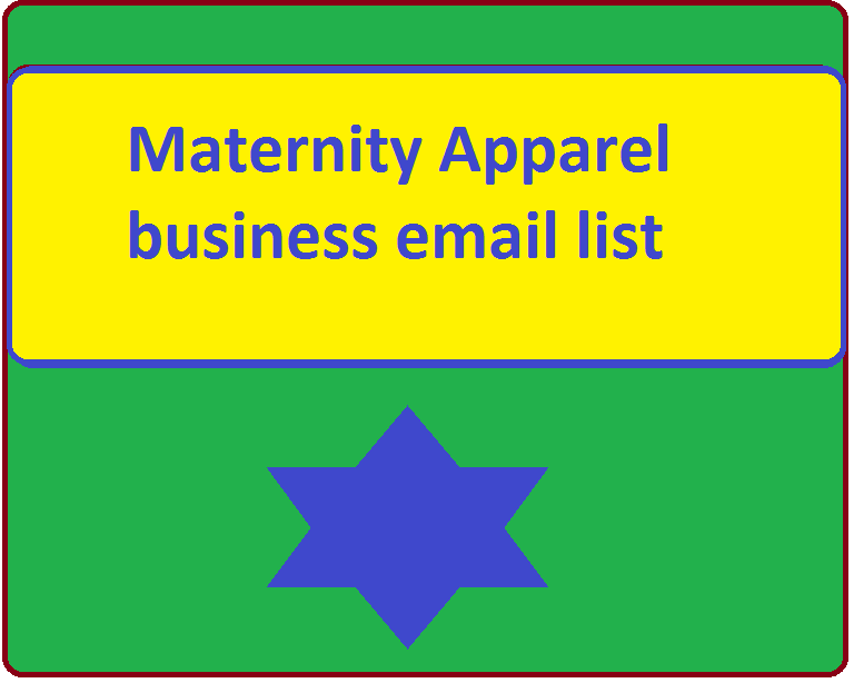 Maternitātes apģērbu biznesa e-pasta saraksts
