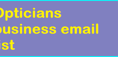 Opticians business email list
