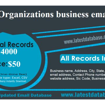 Sales Organizations business email list