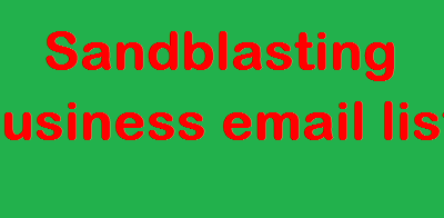 Liste de courrier électronique d'entreprise de sablage