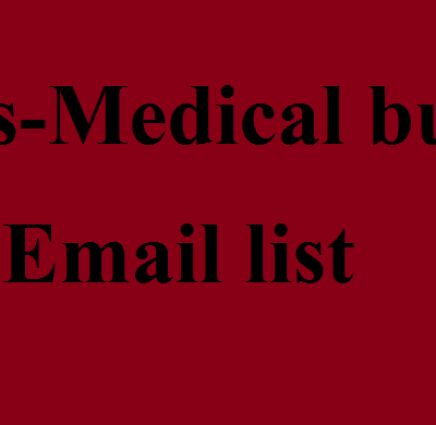 Lista de e-mail de negócios de escolas médicas