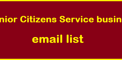 Senior Citizens Service business email list