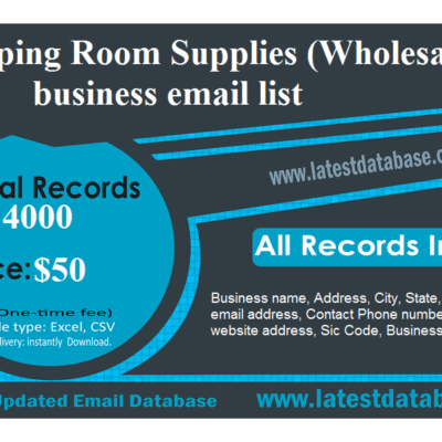 Shipping Room Supplies (Wholesale) business email list