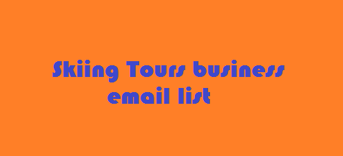 Skiing Tours business email list