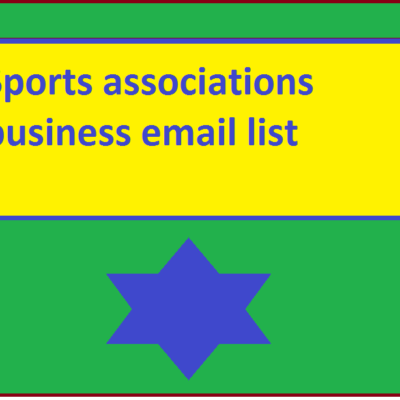 Sports associations business email list