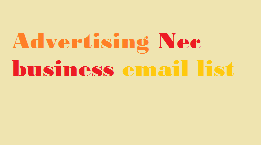 Advertising Nec business email list