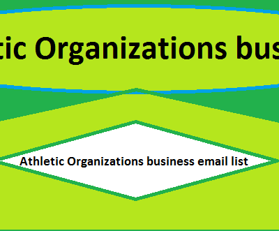 Athletic Organizations business email list