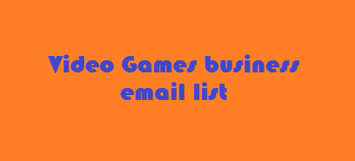 Video Games business email list