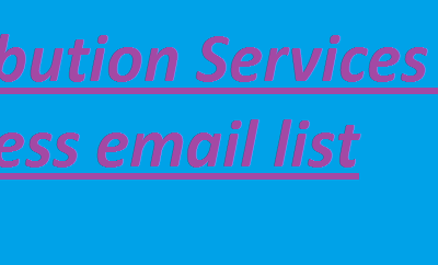 Lista de e-mailuri de afaceri pentru servicii de distribuție
