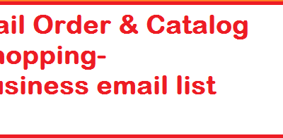 Mail Order & Catalog Shopping business email list