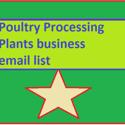 Poultry Processing Plants business email list