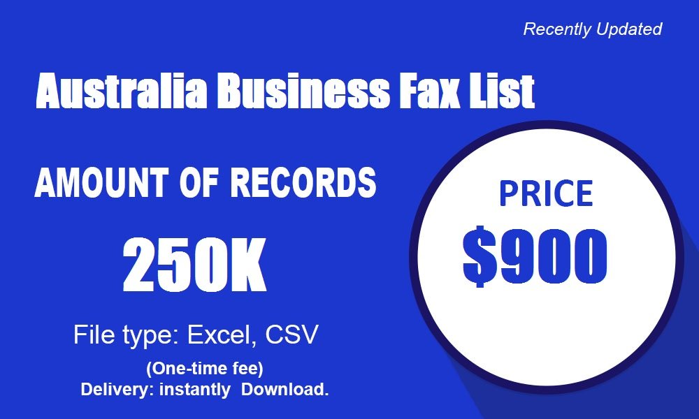 Lista de fax de negocios de Australia