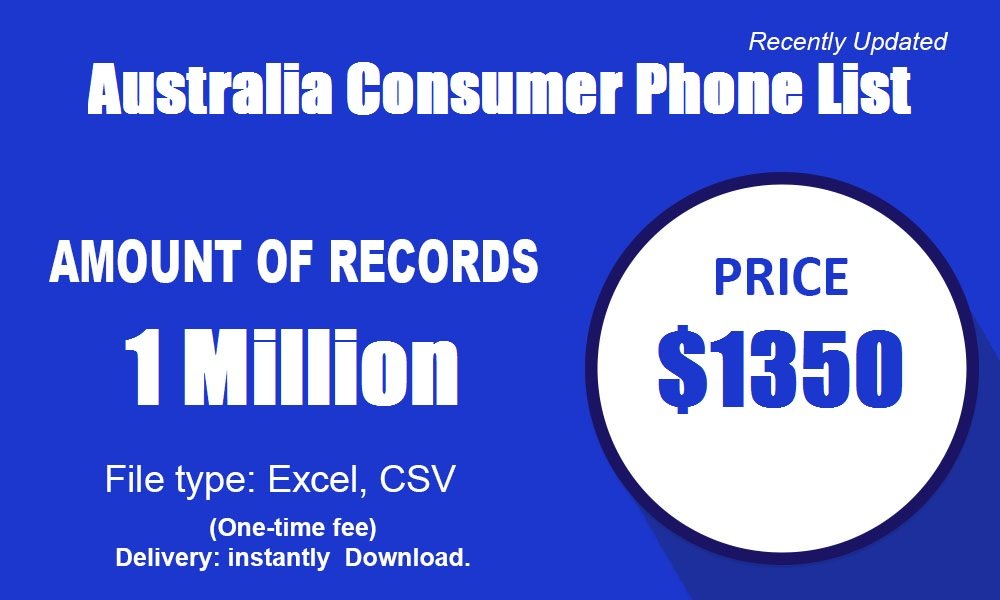 Australia Consumer Phone List