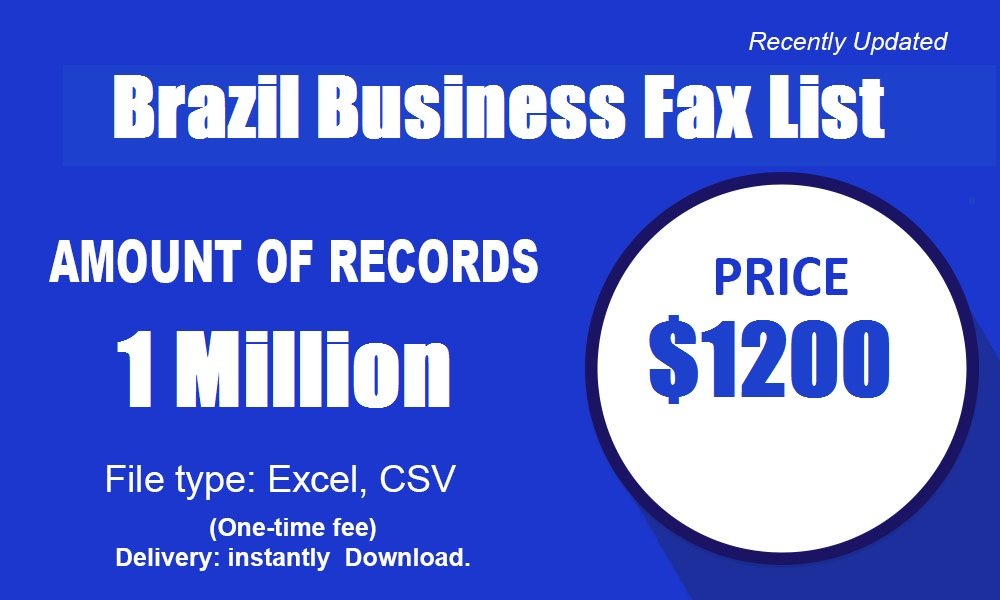 Brazil B2b fax numbers