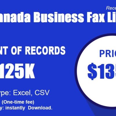 Canada Business Fax List