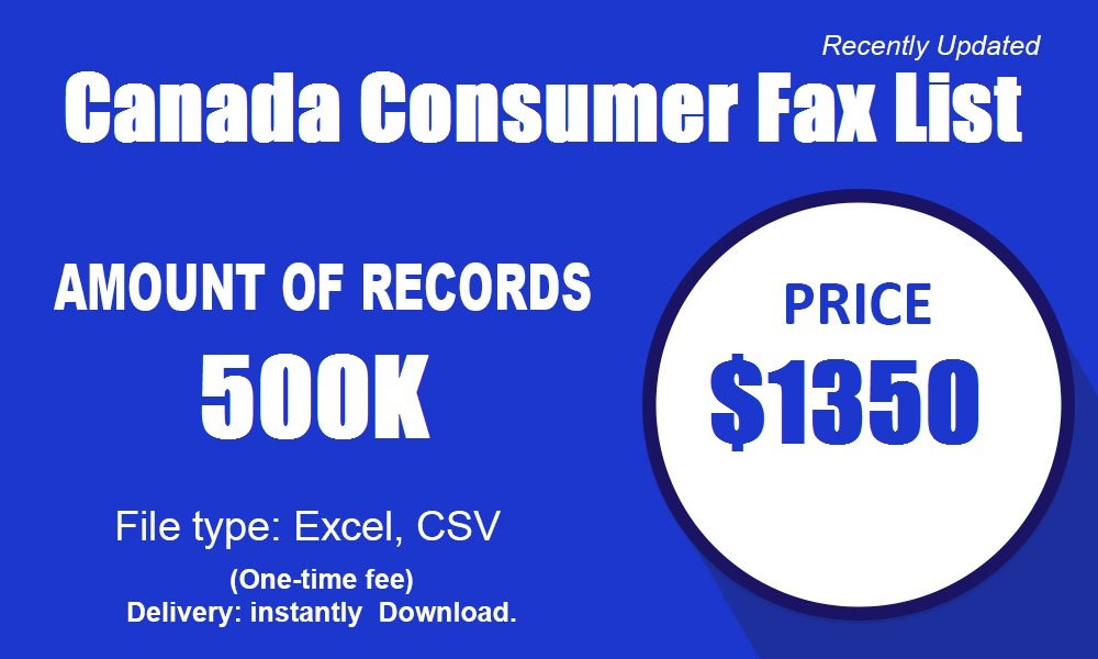 Списък с факс за потребители в Канада