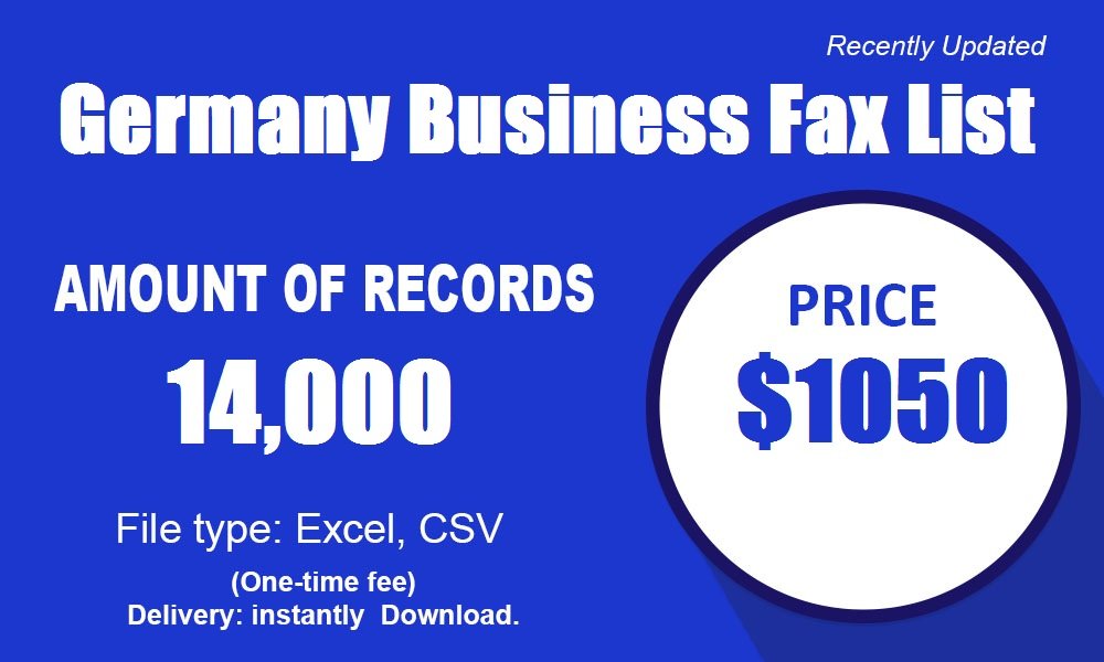 Duitsland zakelijke faxlijst