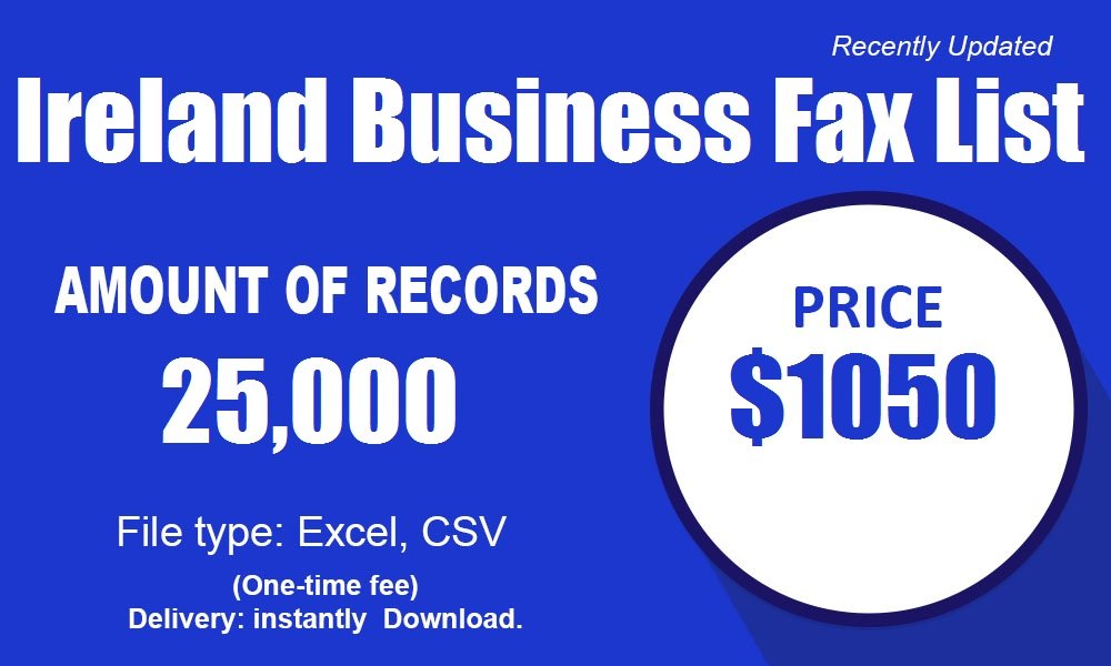 Ireland Business Fax List