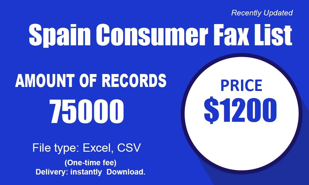 Lista de Fax de Consumidor da Espanha