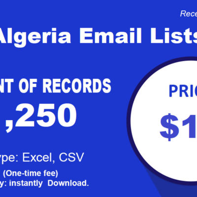 Αλγερία Λίστες ηλεκτρονικού ταχυδρομείου