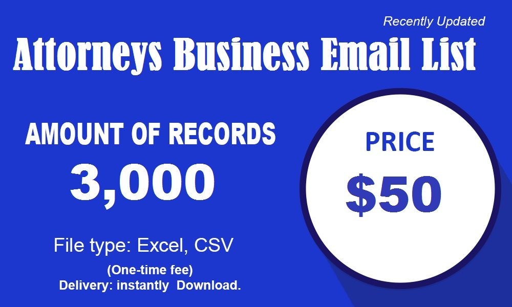 Attorneys business email list