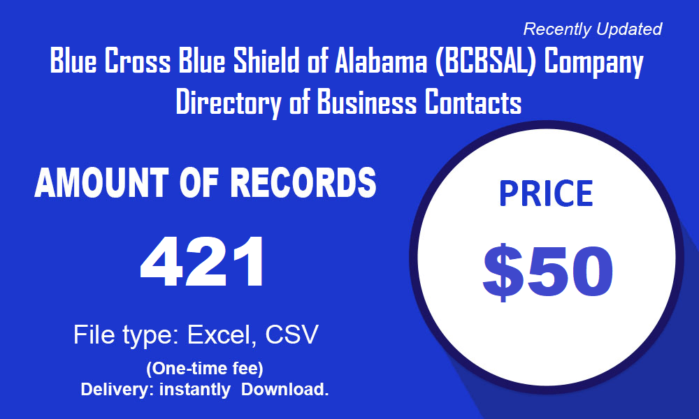 Blue Cross Blue Shield of Alabama (BCBSAL) Directorio de empresas de contactos comerciales