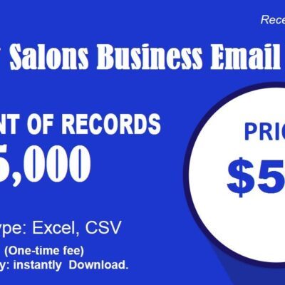Beauty Salons Business Email List