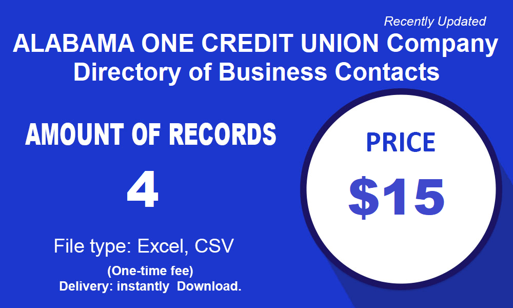 Business Contacts at ALABAMA ONE CREDIT UNION