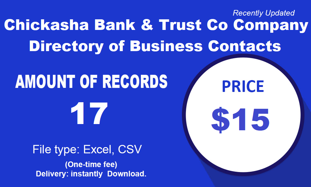 Contactos comerciales en Chickasha Bank & Trust Co