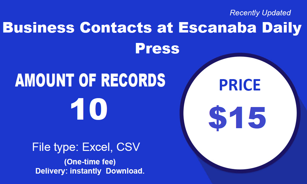 Business Contacts at Escanaba Daily Press