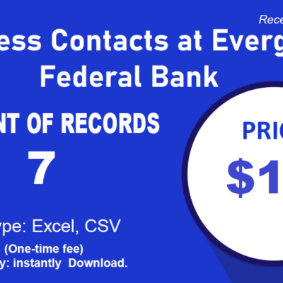 Komercaj Kontaktoj ĉe Evergreen Federal Bank