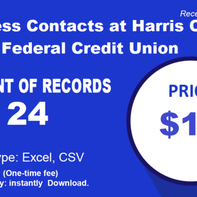 Contatos de negócios em Harris County Federal Credit Union