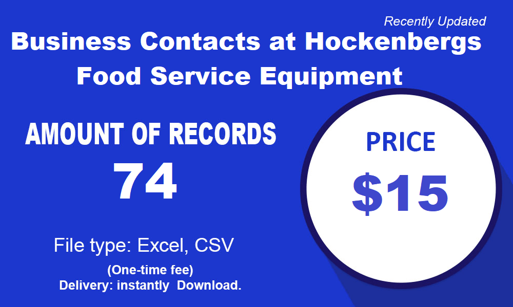 Business Contacts at Hockenbergs Food Service Equipment
