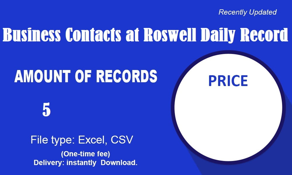Contacts d'affaires au Roswell Daily Record