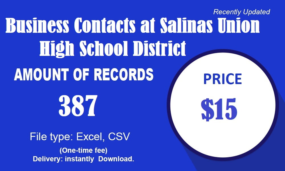 Kontak Bisnis di Salinas Union High School District