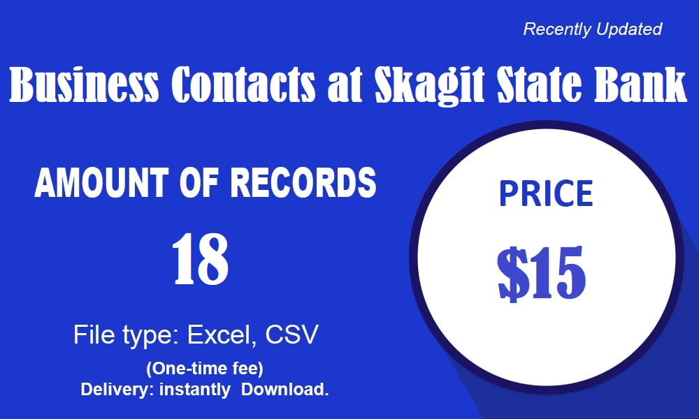 Contacts d'affaires à la Skagit State Bank