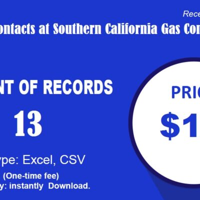 Business Contacts at Southern California Gas Company