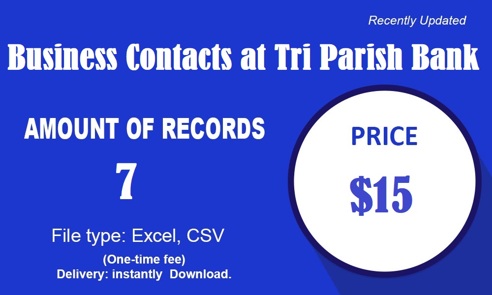 Contacts d'affaires à la Tri Parish Bank