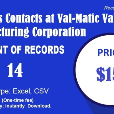 Val-Matic Valve and Manufacturing Corporation şirketinde Business Contact