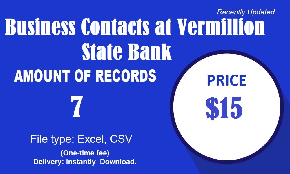 Forretningskontakter i Vermillion State Bank