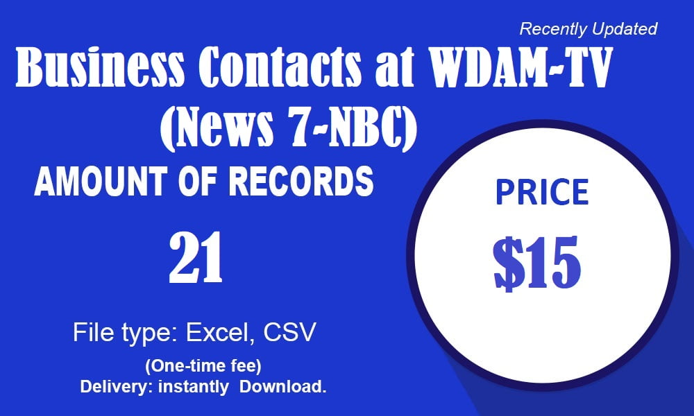Komercaj Kontaktoj ĉe WDAM-TV (Novaĵoj 7-NBC)