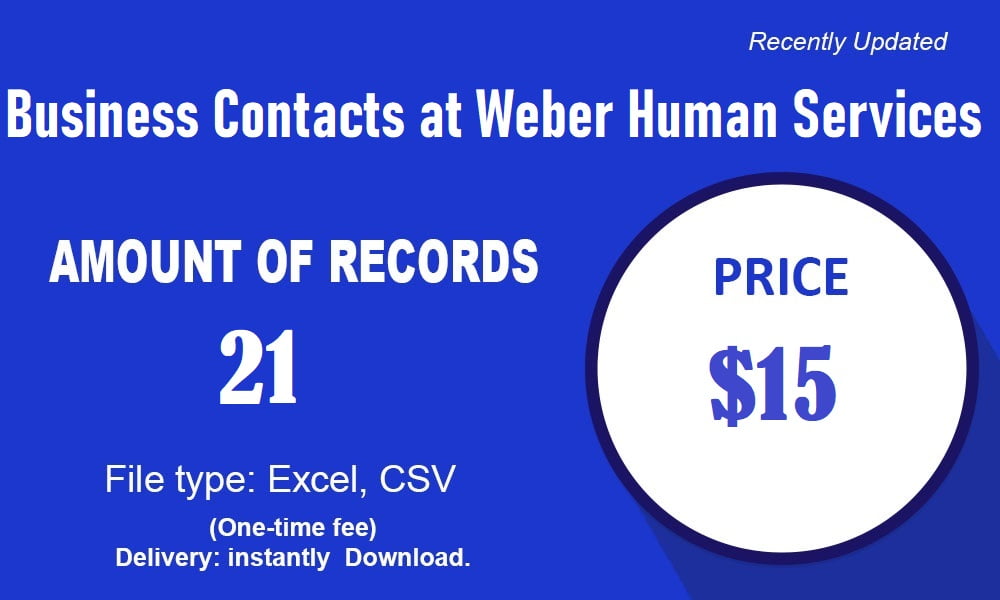 Business Contacts at Weber Human Services