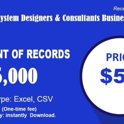 Datorer-systemdesigners & konsulter Business E-postlista