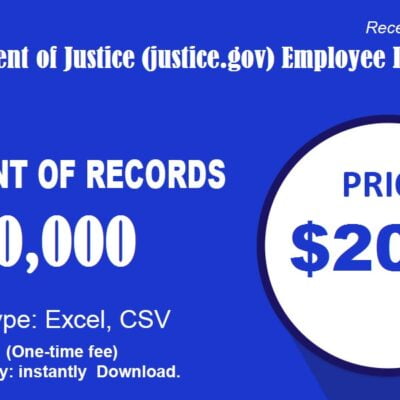 Base de données des employés du ministère de la Justice (justice.gov)